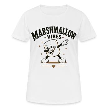 Marshmallow vibes - Frauen T-Shirt atmungsaktiv - Weiß - Vorne - AI Model Female 172 dark (172cm)