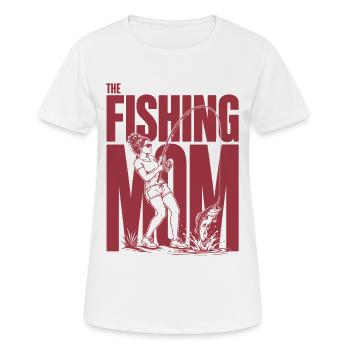 Maman pêcheur Maman Pêcheur Maman Chemise - T-shirt respirant Femme - blanc - Devant - AI Model Female 172 dark (172cm)