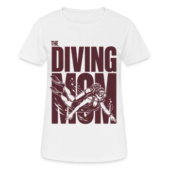 Chemise Maman Maman Plongeur Plongeur - T-shirt respirant Femme - blanc - Devant - AI Model Female 172 dark (172cm)