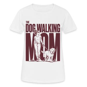 Dog Walking Mom Labrador Mama Shirt - Frauen T-Shirt atmungsaktiv - Weiß - Vorne - AI Model Female 172 dark (172cm)