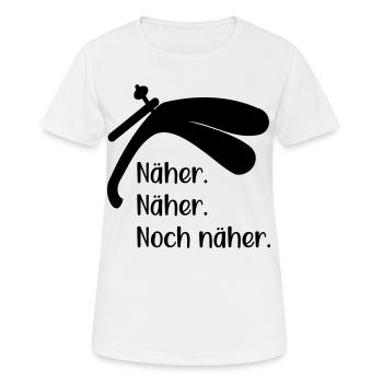 Spekulum Frauenarztbesuch - Frauen T-Shirt atmungsaktiv - Weiß - Vorne - AI Model Female 172 dark (172cm)