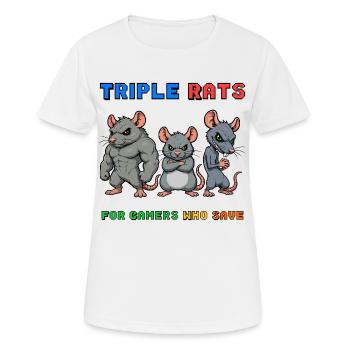 Triple Rats - Women's Breathable T-Shirt - white - Front - AI Model Female 172 dark (172cm)