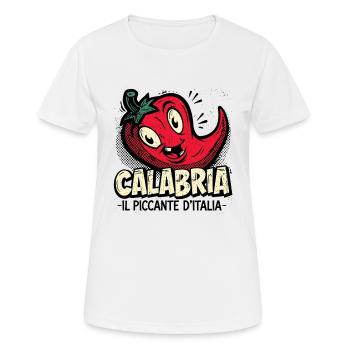 Calabria Chili Charme - Frauen T-Shirt atmungsaktiv - Weiß - Vorne - AI Model Female 172 dark (172cm)