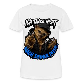 Ich tanze nicht nach deiner Pfeife - Frauen T-Shirt atmungsaktiv - Weiß - Vorne - AI Model Female 172 dark (172cm)