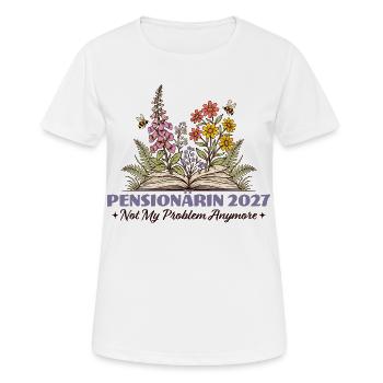 Pensioner 2027 Not My Problem Anymore - Women's Breathable T-Shirt - white - Front - AI Model Female 172 dark (172cm)
