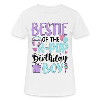 Bestie of The K-Pop Birthday Boy - Frauen T-Shirt atmungsaktiv - Weiß - Vorne - AI Model Female 172 dark (172cm)