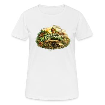 Deutsches Manchester Lausitz - Frauen T-Shirt atmungsaktiv - Weiß - Vorne - AI Model Female 172 dark (172cm)