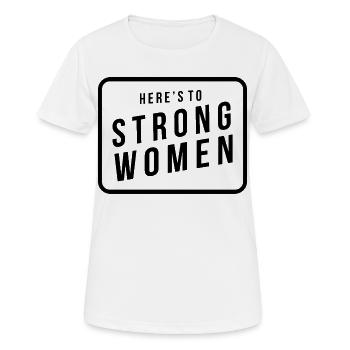 À la Strong Women - T-shirt respirant Femme - blanc - Devant - AI Model Female 172 dark (172cm)
