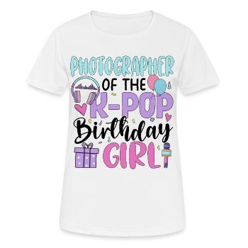 Photographer Of The K-Pop Birthday Girl - Women's Breathable T-Shirt - white - Front - AI Model Female 172 dark (172cm)