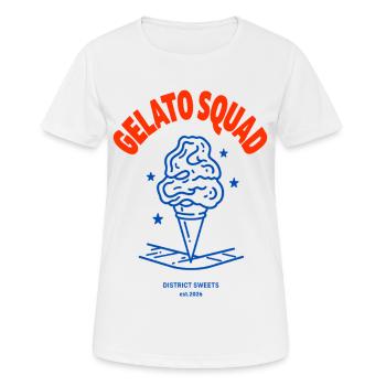 Gelato Squad - Frauen T-Shirt atmungsaktiv - Weiß - Vorne - AI Model Female 172 dark (172cm)