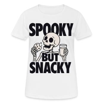 Spooky But Snacky Skeleton - Frauen T-Shirt atmungsaktiv - Weiß - Vorne - AI Model Female 172 dark (172cm)