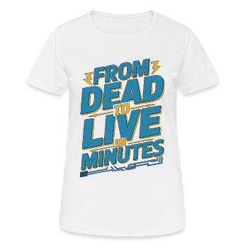 Industrial Electrician From Dead To Technician - Women's Breathable T-Shirt - white - Front - AI Model Female 172 dark (172cm)