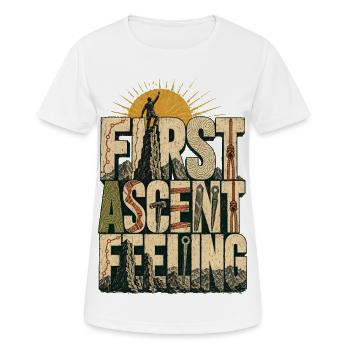 First Ascent Feeling Climbing First Ascent Summit - Women's Breathable T-Shirt - white - Front - AI Model Female 172 dark (172cm)