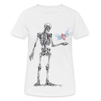 DIE REISE - Frauen T-Shirt atmungsaktiv - Weiß - Vorne - AI Model Female 172 dark (172cm)