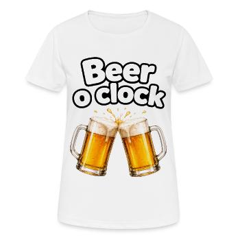 Beer o'Clock: Toast muffins - Women's Breathable T-Shirt - white - Front - AI Model Female 172 dark (172cm)