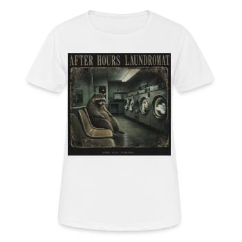 Laverie lavatrice Vintage Horreur Mode LowFi - T-shirt respirant Femme - blanc - Devant - AI Model Female 172 dark (172cm)