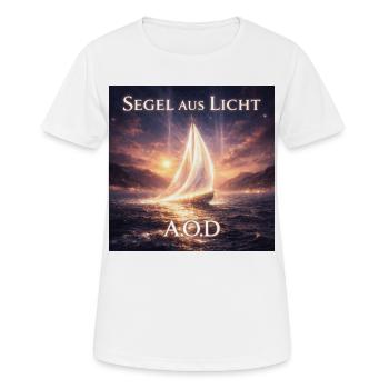 Segel aus Licht (Maincover) - Frauen T-Shirt atmungsaktiv - Weiß - Vorne - AI Model Female 172 dark (172cm)