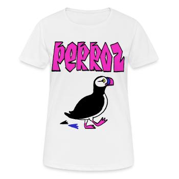 Puffin Perroz - Women's Breathable T-Shirt - white - Front - AI Model Female 172 dark (172cm)