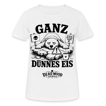 Introvertierte Kaffeeliebhaber und Sarkasmus-Fans - Frauen T-Shirt atmungsaktiv - Weiß - Vorne - AI Model Female 172 dark (172cm)