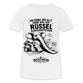 Sarkasmus-Fans, Kaffeeliebhaber & Kollegen - Frauen T-Shirt atmungsaktiv - Weiß - Vorne - AI Model Female 172 dark (172cm)