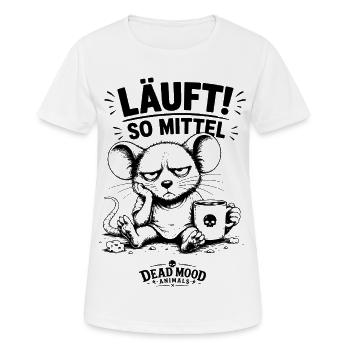 Kaffeeliebhaber & Kollegen mit trockenem Humor - Frauen T-Shirt atmungsaktiv - Weiß - Vorne - AI Model Female 172 dark (172cm)