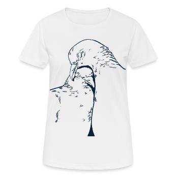 DER BESCHÜTZER - Frauen T-Shirt atmungsaktiv - Weiß - Vorne - AI Model Female 172 dark (172cm)