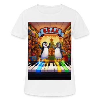 Récital de piano Beak’s Toy Store - T-shirt respirant Femme - blanc - Devant - AI Model Female 172 dark (172cm)
