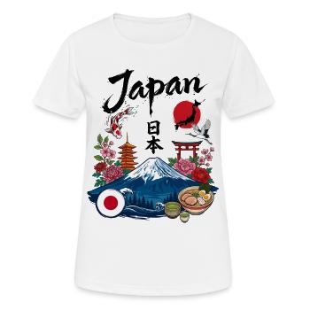 Welcome to Japan  - Women's Breathable T-Shirt - white - Front - AI Model Female 172 dark (172cm)