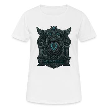Saga Voices - Women's Breathable T-Shirt - white - Front - AI Model Female 172 dark (172cm)