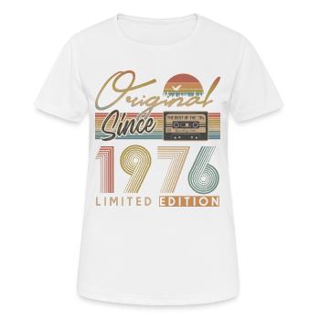 50. Geburtstag, 50 Jahre - Frauen T-Shirt atmungsaktiv - Weiß - Vorne - AI Model Female 172 dark (172cm)