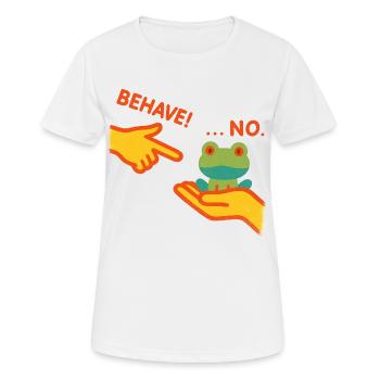Defiant frog - Women's Breathable T-Shirt - white - Front - AI Model Female 172 dark (172cm)