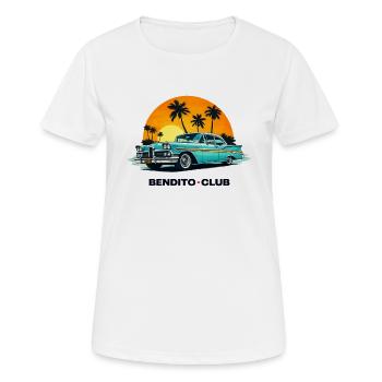 Sunset Cruiser - Frauen T-Shirt atmungsaktiv - Weiß - Vorne - AI Model Female 172 dark (172cm)