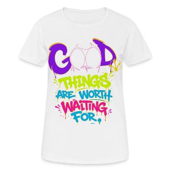 Good_hosszu - T-shirt respirant Femme - blanc - Devant - AI Model Female 172 dark (172cm)