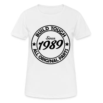 Zwei Sterne 1989 Silhouette - Frauen T-Shirt atmungsaktiv - Weiß - Vorne - AI Model Female 172 dark (172cm)