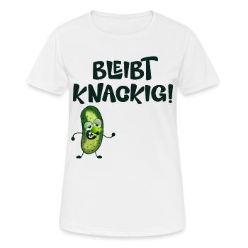 Abschied Jobwechsel Gurke - Frauen T-Shirt atmungsaktiv - Weiß - Vorne - AI Model Female 172 dark (172cm)