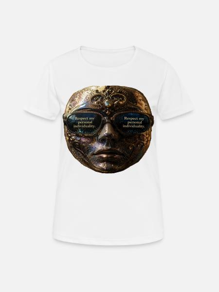 Masked individuality in splendour - Women's Breathable T-Shirt - white