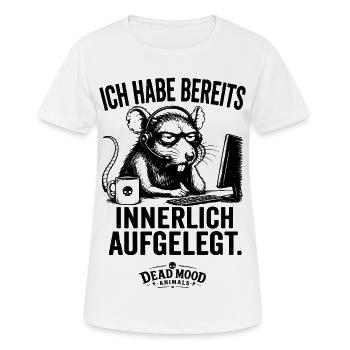 Lustiges Ratten Shirt | Kundenservice, Callcenter  - Frauen T-Shirt atmungsaktiv - Weiß - Vorne - AI Model Female 172 dark (172cm)