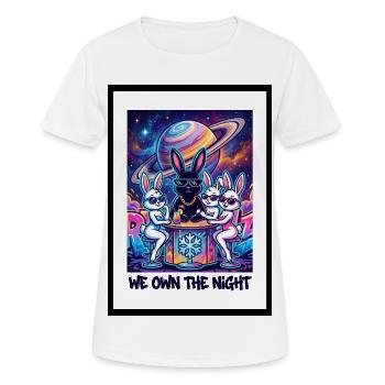 Nous possédons la nuit - T-shirt respirant Femme - blanc - Devant - AI Model Female 172 dark (172cm)