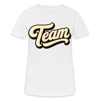Team - Women's Breathable T-Shirt - white - Front - AI Model Female 172 dark (172cm)