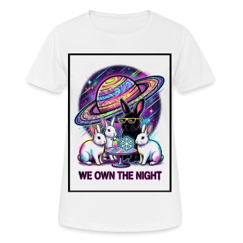 Nous possédons la nuit - T-shirt respirant Femme - blanc - Devant - AI Model Female 172 dark (172cm)