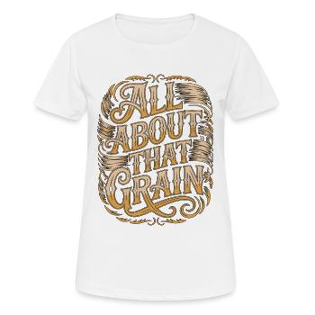 Ébéniste : tout sur ce modèle d’armoire à grains - T-shirt respirant Femme - blanc - Devant - AI Model Female 172 dark (172cm)