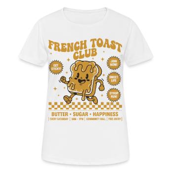 Frühstück Lustiger Brunch Kaffeepfannkuchen - Frauen T-Shirt atmungsaktiv - Weiß - Vorne - AI Model Female 172 dark (172cm)
