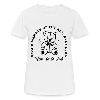 Neuer Vaterclub erster Vatertag - Frauen T-Shirt atmungsaktiv - Weiß - Vorne - AI Model Female 172 dark (172cm)