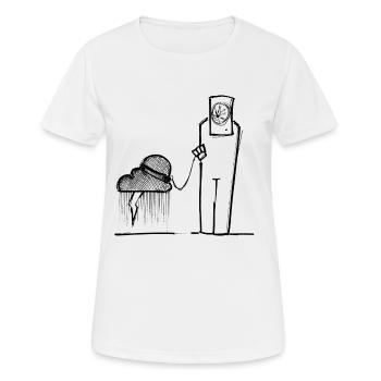 Marcher vers Tormenta - T-shirt respirant Femme - blanc - Devant - AI Model Female 172 dark (172cm)