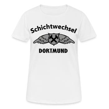 Hammerflügel Dortmund Wappen Emblem - Frauen T-Shirt atmungsaktiv - Weiß - Vorne - AI Model Female 172 dark (172cm)
