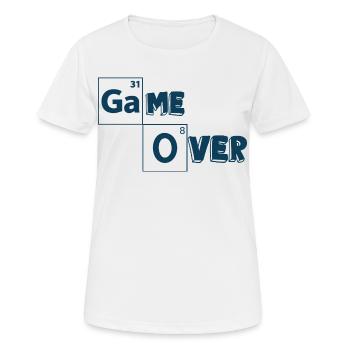 Game over games shirt - T-shirt respirant Femme - blanc - Devant - AI Model Female 172 dark (172cm)