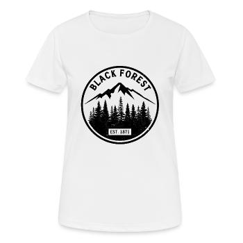 Insigne de la Forêt-Noire | Vintage de la Forêt-Noire - T-shirt respirant Femme - blanc - Devant - AI Model Female 172 dark (172cm)