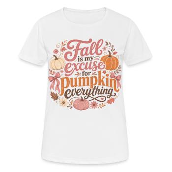 Pumpkin design for pumpkin fans - Women's Breathable T-Shirt - white - Front - AI Model Female 172 dark (172cm)