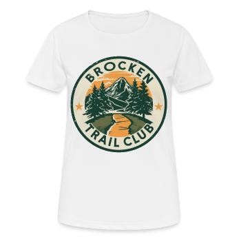 Club de Sentier Brocken | Insigne Vintage en résine - T-shirt respirant Femme - blanc - Devant - AI Model Female 172 dark (172cm)