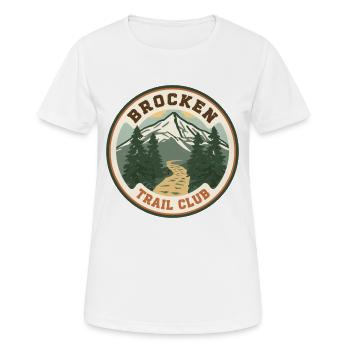 Club de Sentier Brocken | Insigne Vintage en résine - T-shirt respirant Femme - blanc - Devant - AI Model Female 172 dark (172cm)
